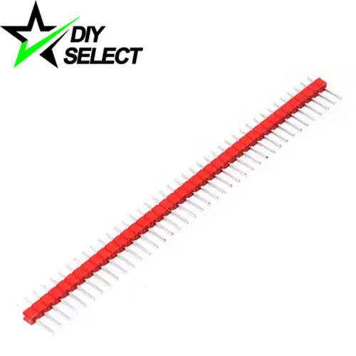 Header Pin Male 2.54mm 40Pin Straight Single Row Red **LOCAL STOCK**