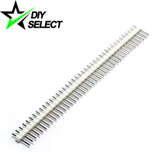 Header Pin Male 2.54mm 40Pin Straight Single Row White **LOCAL STOCK**