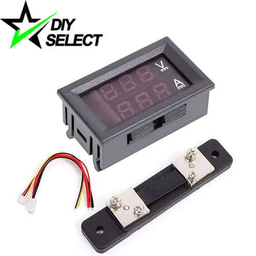 Voltmeter Ammeter DC 0-100V 50A 3 Digit Display + Shunt **LOCAL STOCK**