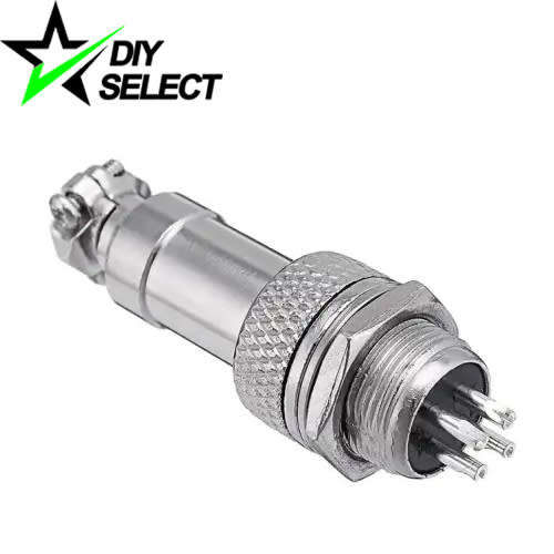 Aviation Connector 12mm 4Pin DC Plug Panel Mount **LOCAL STOCK**