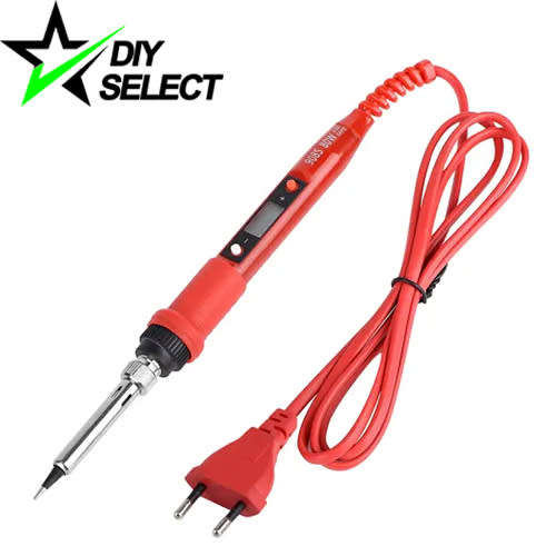Soldering Iron 908-S Red 220V 80W Adjustable with LCD Display **LOCAL STOCK**