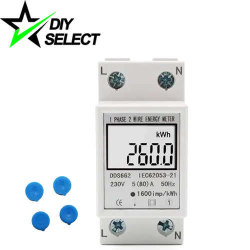 Meter Energy Power Consumption Din Rail 220V 80A with Backlight **LOCAL STOCK**