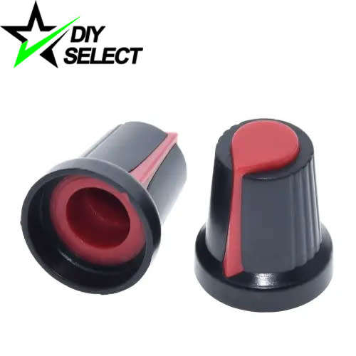 Dimmer Rotary Knob 6mm Shaft Red WH148 **LOCAL STOCK**