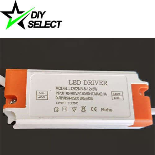 LED Driver 3W (8 to 12 Leds) 600mA or 20W 220V with Cover **LOCAL STOCK**
