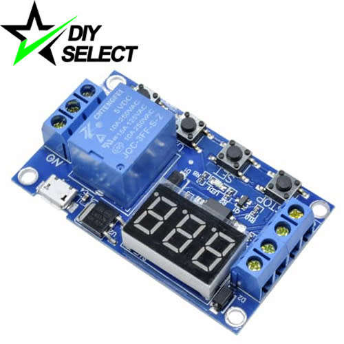 Time Controller Delay Timer 6-30V + Micro USB 0s-999min Relay **LOCAL STOCK**