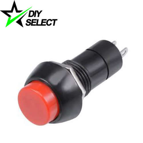 Switch Push Button Momentary 12mm Red **LOCAL STOCK**