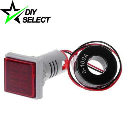 Voltmeter Ammeter AC 220V 31mm 3 Digit Display Red **LOCAL STOCK**