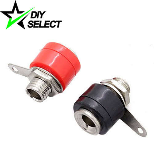 Connector 4mm Female Black/Red Banana Set / Pair (short) **LOCAL STOCK**