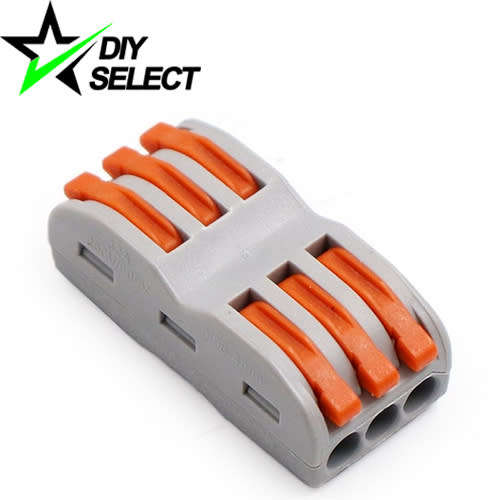 Wire Connector Double Sided Wago 3 Lever for 0.08mm to 4mm wire **LOCAL STOCK**