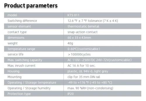 Temperature Controller Mechanical Bimetal Thermostat For Cooling **LOCAL STOCK**