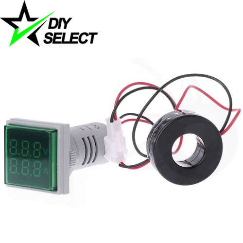 Voltmeter Ammeter Digital Display 60-500V AC 100A Green **LOCAL STOCK**