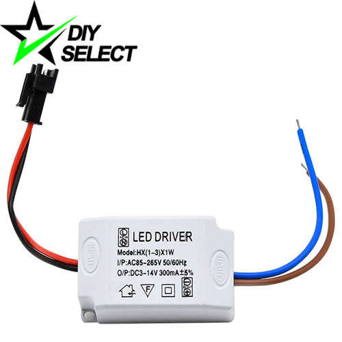 Led Driver 1W 220V (1-3Led) 300mA with Cover **LOCAL STOCK**