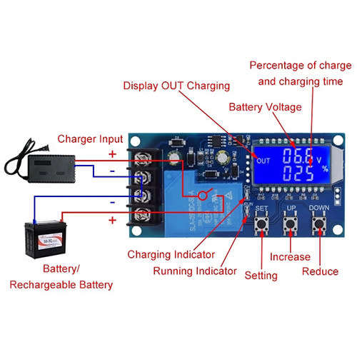 Battery Charger Controller Board with Timer 6-60V DC XY-L30A **LOCAL STOCK**