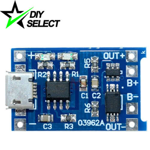 TP4056 Charger Battery Li-ion 18650 Micro USB 5V 1A with Overcharge Protection **LOCAL STOCK**