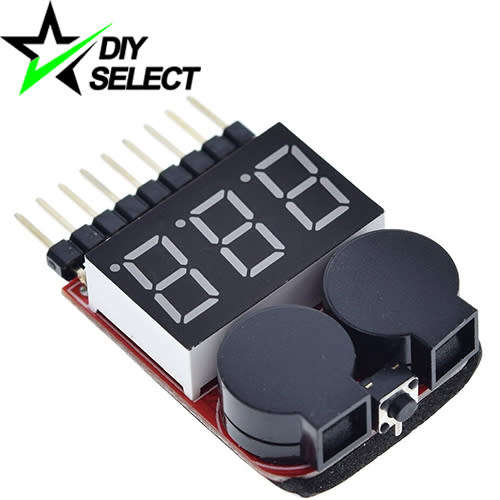 Battery 18650 Voltage Tester 1-8S 9 Pin Buzzer **LOCAL STOCK**