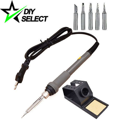 Soldering Iron 908-S Grey 220V 80W Adjustable + Stand + Sponge and Tips **LOCAL STOCK**