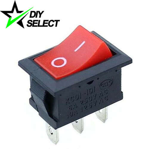 Switch Rocker 15x21mm 3PIN Red 250V 6A On-Off **LOCAL STOCK**