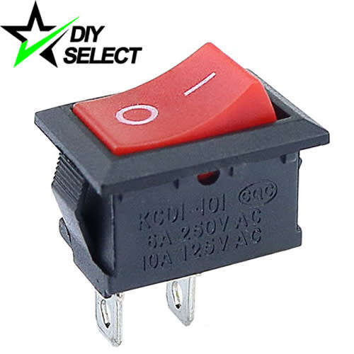 Switch Rocker 15x21mm 2PIN Red 250V 6A On-Off **LOCAL STOCK**