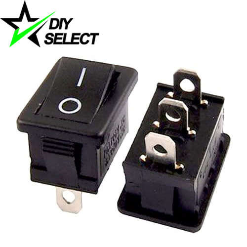 Switch Rocker 15x21mm 3PIN Black 250V 6A On-Off **LOCAL STOCK**
