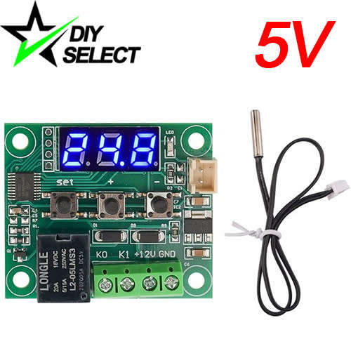 Controller Temperature Thermostat Thermometer W1209 DC 5V 300mm Probe Blue Display **LOCAL STOCK**