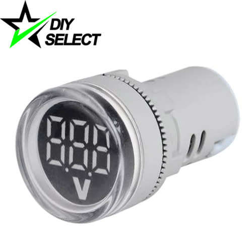 Voltmeter Voltage Meter Digital Display 22mm DC 6-100V White **LOCAL STOCK**