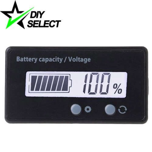 Voltmeter 8-63V Lithium Battery Volt Percentage Capacity White Display **LOCAL STOCK**