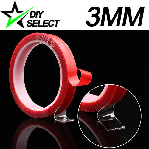 Double Sided Tape 3mm Wide Clear (3 Meter Roll) **LOCAL STOCK**
