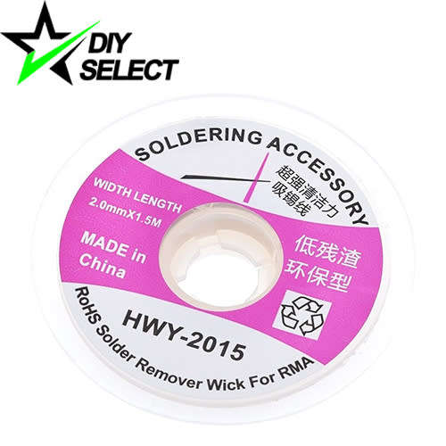 Desolder Desoldering Wick Braided 2mm 1.5M **LOCAL STOCK**