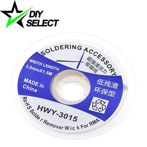 Desolder Desoldering Wick Braided 3mm 1.5M **LOCAL STOCK**