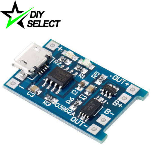 Battery Charger Lithium 18650 Micro USB with Protection 5V 1A TP4056 **LOCAL STOCK**