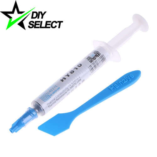 Heatsink Thermal Paste Syringe Nano  HY810 Grey 2G + Spatula **LOCAL STOCK**