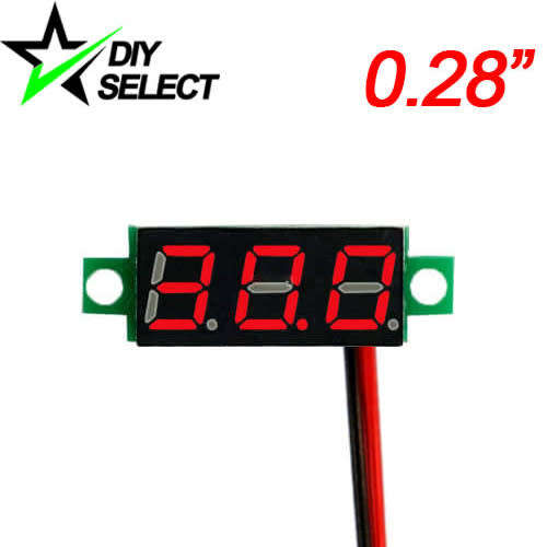 Voltmeter DC 4.5-30V 0.28" Mini 3 Digit Display Red **LOCAL STOCK**