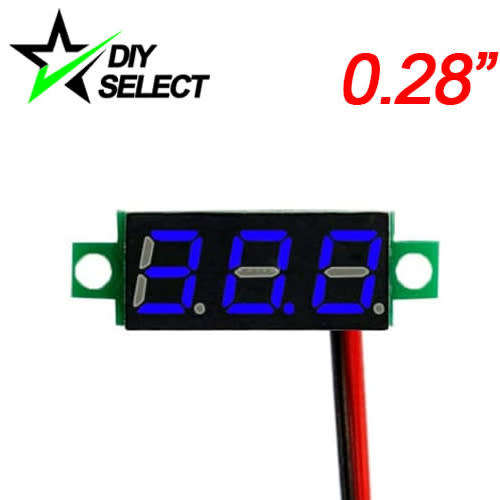 Voltmeter DC 4.5-30V 0.28` Mini 3 Digit Display Blue **LOCAL STOCK**