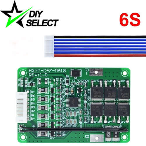 Battery 18650 Li-ion Protection and Balance Board 6s 22V 20A **LOCAL STOCK**