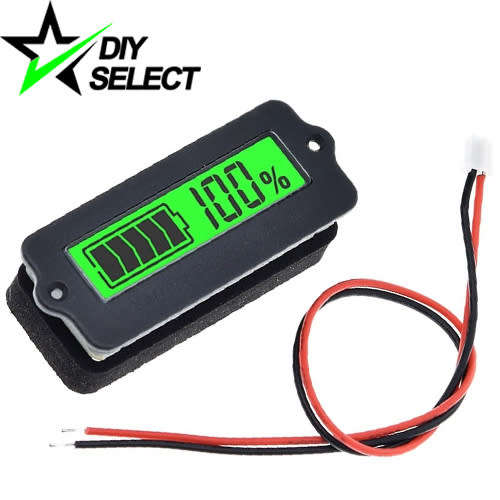 Voltmeter Digital 18650 Battery / Lead Acid Level Indicator 12V - 63V Green **LOCAL STOCK**
