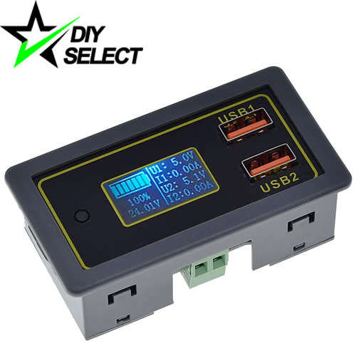 Voltmeter 6-30V Lithium / Lead Acid Battery Voltage, Current, Capacity + 2x USB **LOCAL STOCK**