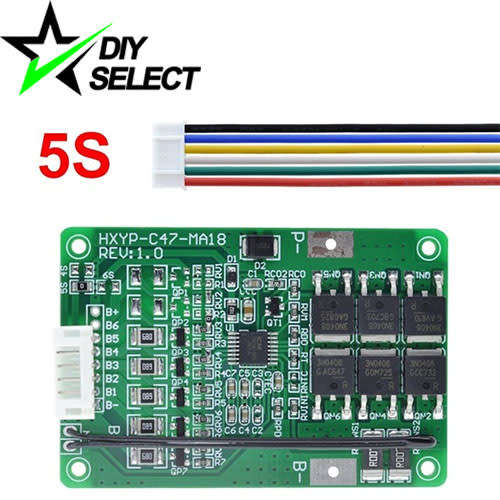 Battery 18650 Li-ion Protection, Balance and Temperature Board 5s 20A **LOCAL STOCK**