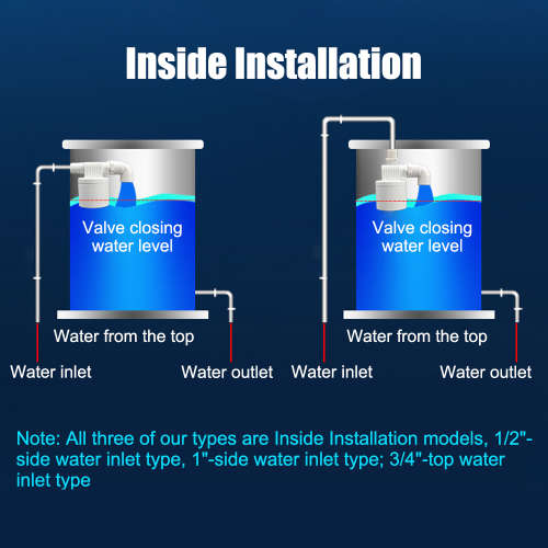 Float Valve 1/2` BSP Automatic Water Level Straight 180deg **LOCAL STOCK**