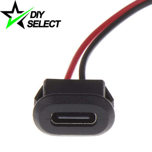 Connector USB Type C Female Oval Panel Mount **LOCAL STOCK**