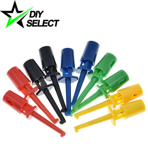 Test Probe Grabber Hook Clip 1 Pair Various Colours **LOCAL STOCK**