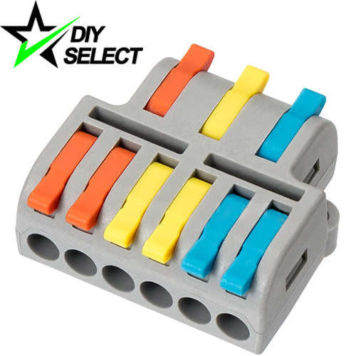 Splice Connector Wago Lever Splitter 3Pin to 6Pin with Mount Holes **LOCAL STOCK**