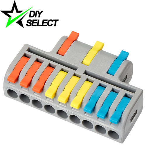 Wire Connector Wago Lever Splitter 3Pin to 9Pin with Mount Holes **LOCAL STOCK**