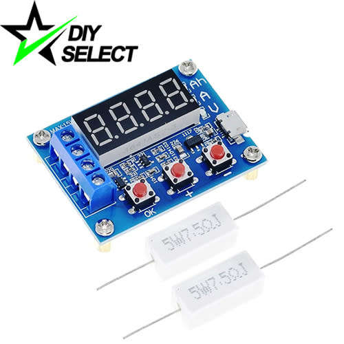 Battery Capacity Tester 18650 Li-ion with 2 x Resistors **LOCAL STOCK**