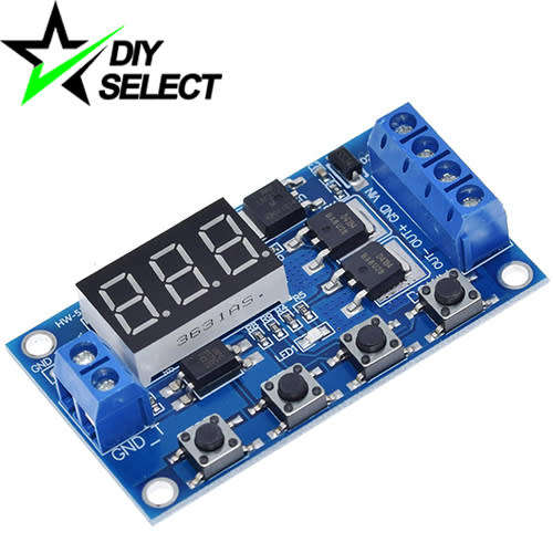 Time Controller Delay Timer 12V-24V 0s-999min + Display + Cycle + Trigger **LOCAL STOCK**