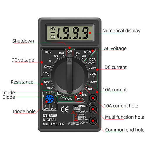Digital Multimeter DT830B  **LOCAL STOCK**