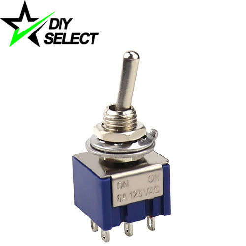 Switch Toggle On-On 6 Pin 3A DPDT MTS-202 **LOCAL STOCK**