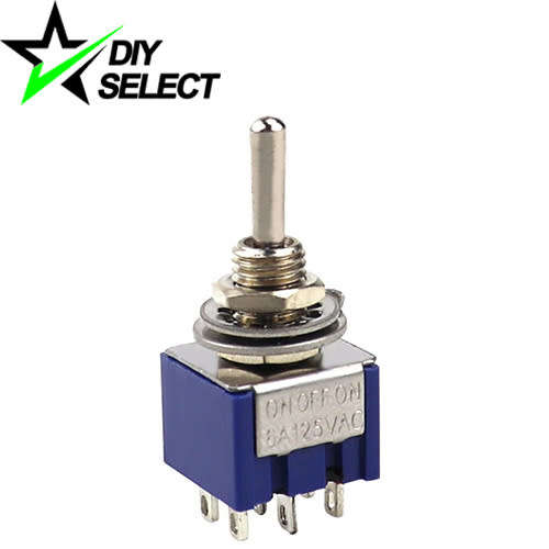Switch Toggle On-Off-On 6 Pin 3A DPDT MTS-202 **LOCAL STOCK**