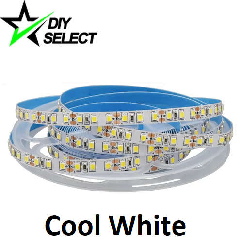 Led Strip 12V Cool White 2835 Non-Waterproof 120 Led p/mtr **LOCAL STOCK**