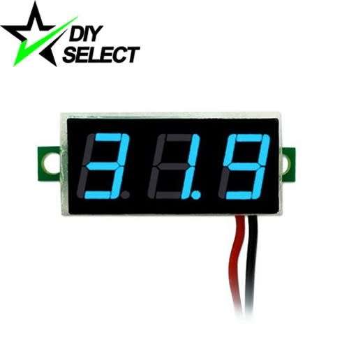 Voltmeter DC 4.5-30V 0.28" Mini 3 Digit Display Blue Adjustable **LOCAL STOCK**