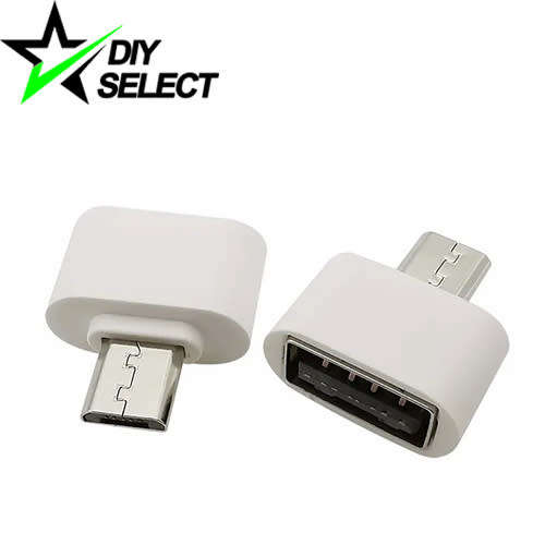Connector Micro USB Male to USB 2.0 Female Adapter White **LOCAL STOCK**